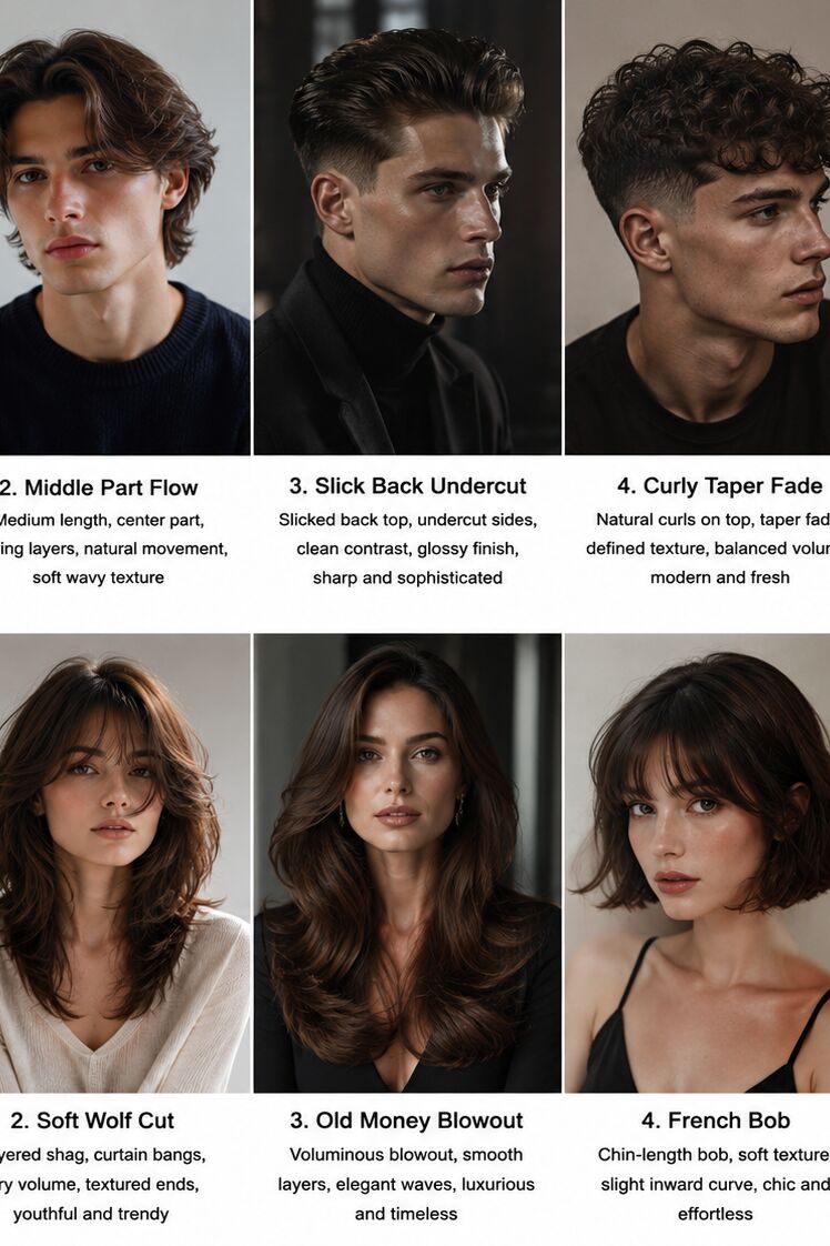 Butterfly Cut hairstyle transformation